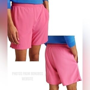Bonobos Fielder Men's Stretch 2 in 1‎ Shorts in Bright Pink (Medium)